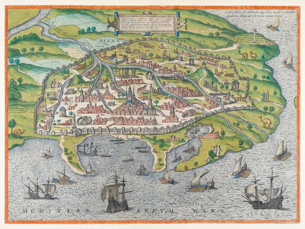 Map Of Alexandria (1575)