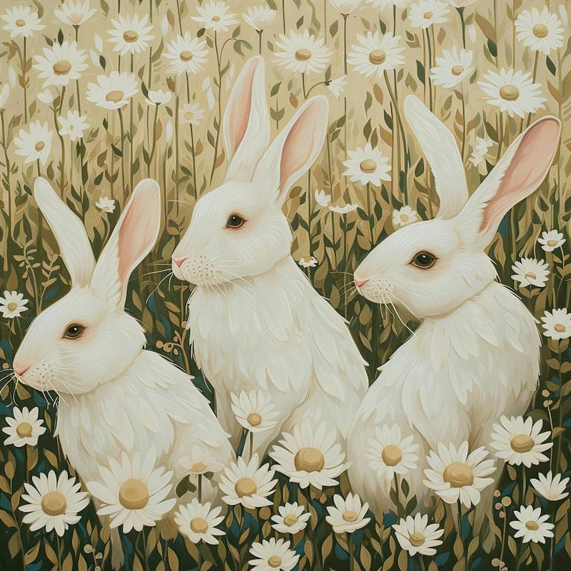 White Rabbits Fairycore Painting 3