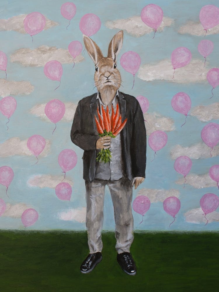 Rabbit With Balloons