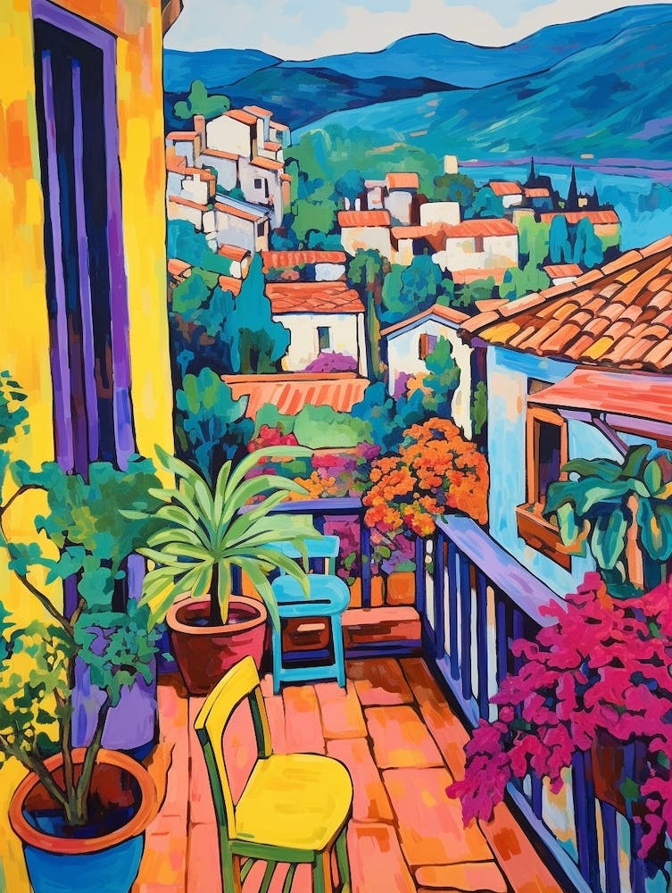 Taormina Italy 4 Fauvist Painting