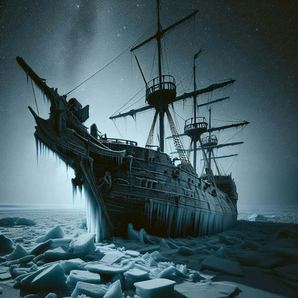 Ship Trapped On The Ice