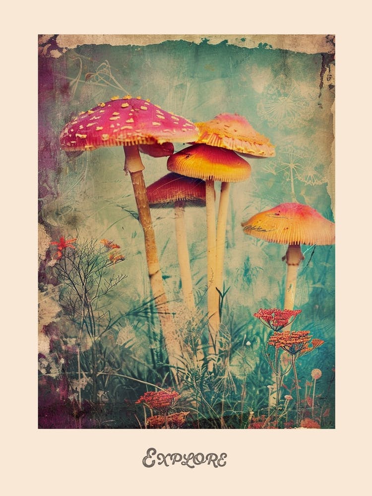 Explore Mushroom Poster 2