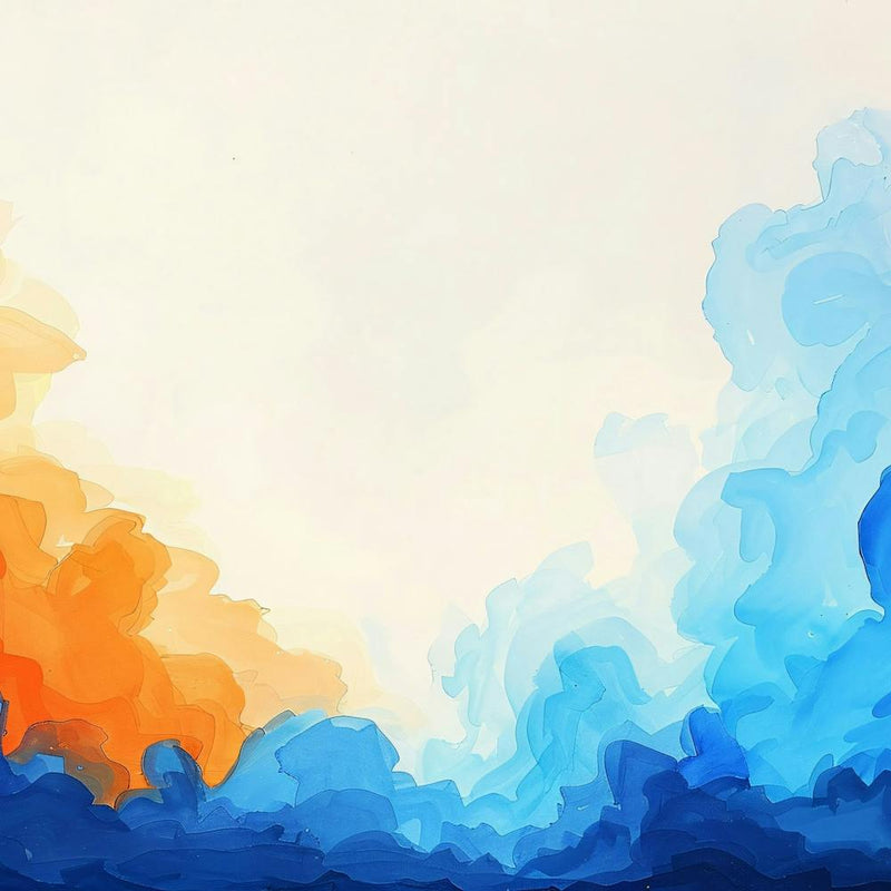 Abstract Watercolor Painting