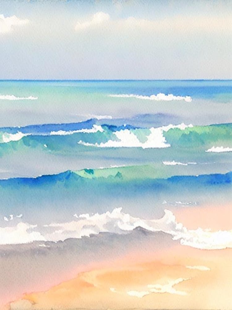 Casuarina Beach 2, Australia Watercolour