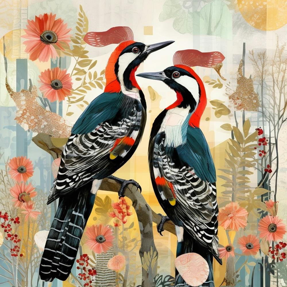 Bird In Nature Woodpecker 4