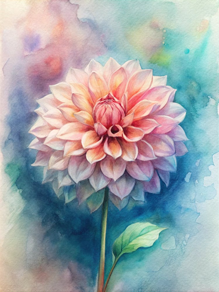 Dahlia Painting
