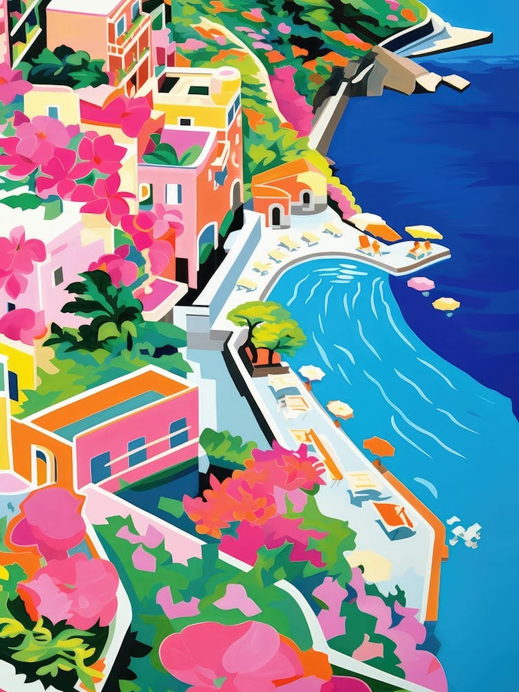 Amalfi Coast, Italy Colourful View 8