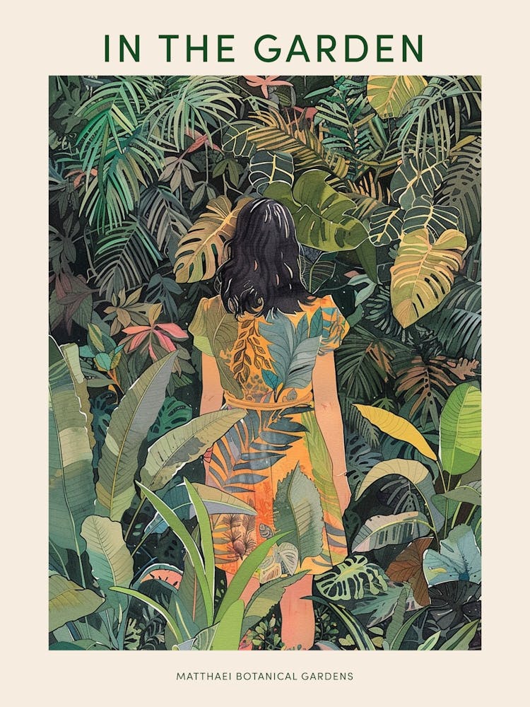In The Garden Poster Matthaei Botanical Gardens Usa 1