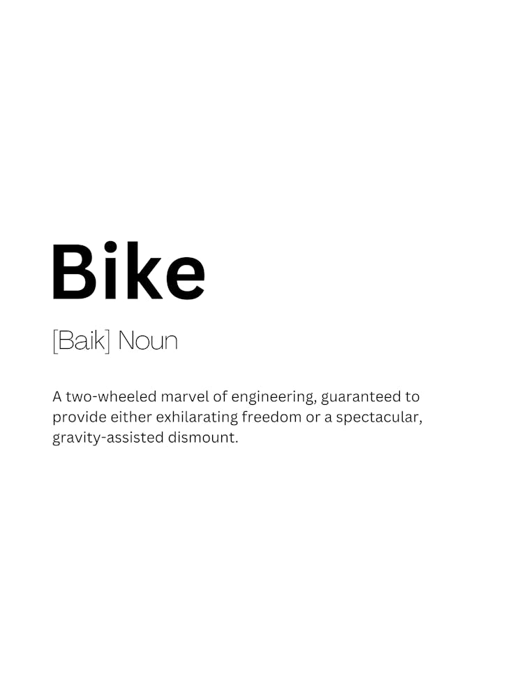 Bike Definition Meaning