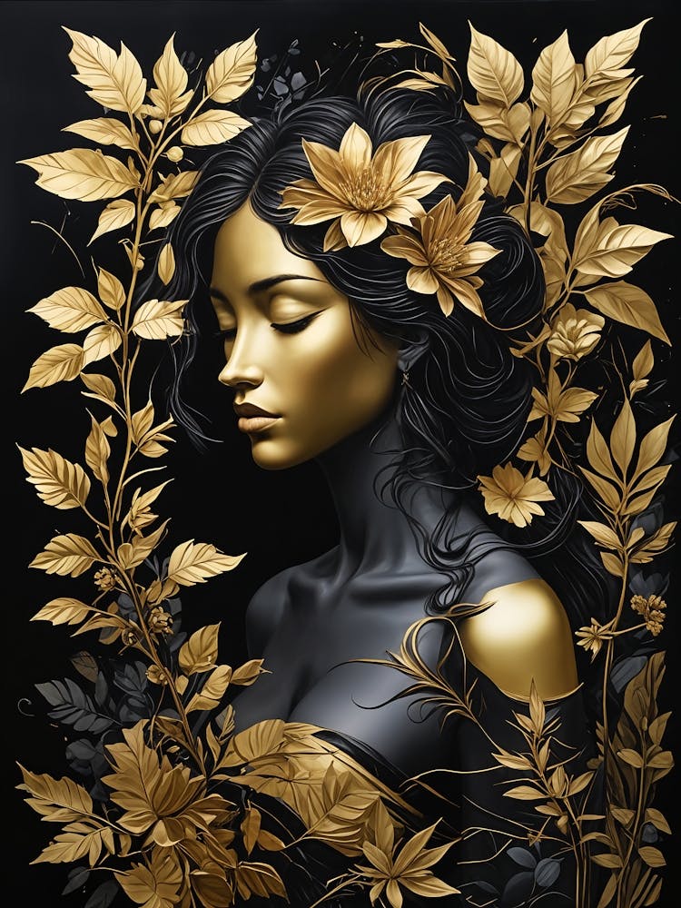 Gold And Black Gaia no2