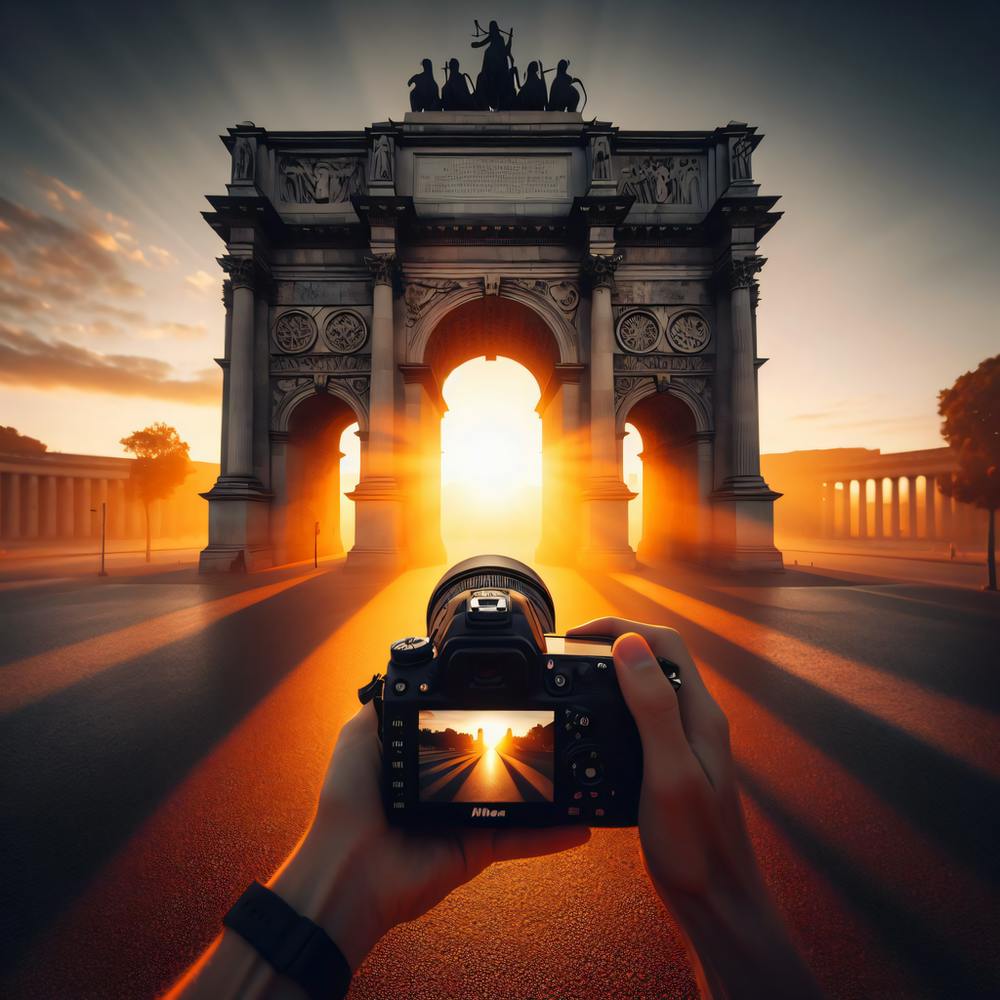 Sunrise At The Arc De Triomphe