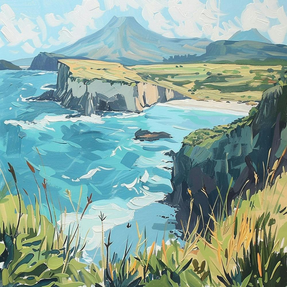 A Galapagos Islands In Ecuador Oil Painting