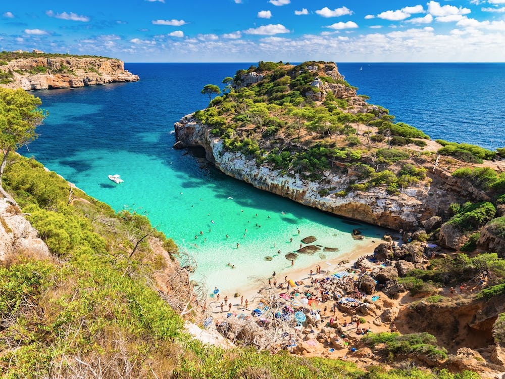 Cala Moro beach Mallorca Balearic Islands Spain