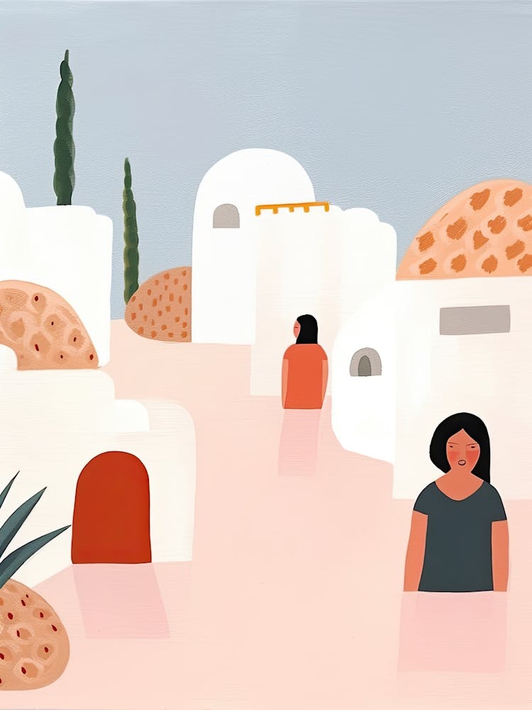 Holidays In Morocco, Tiny People And Illustration 1