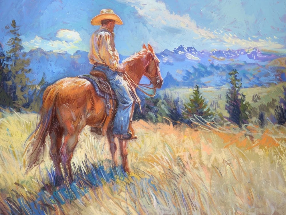 Cowboy in Montana 2