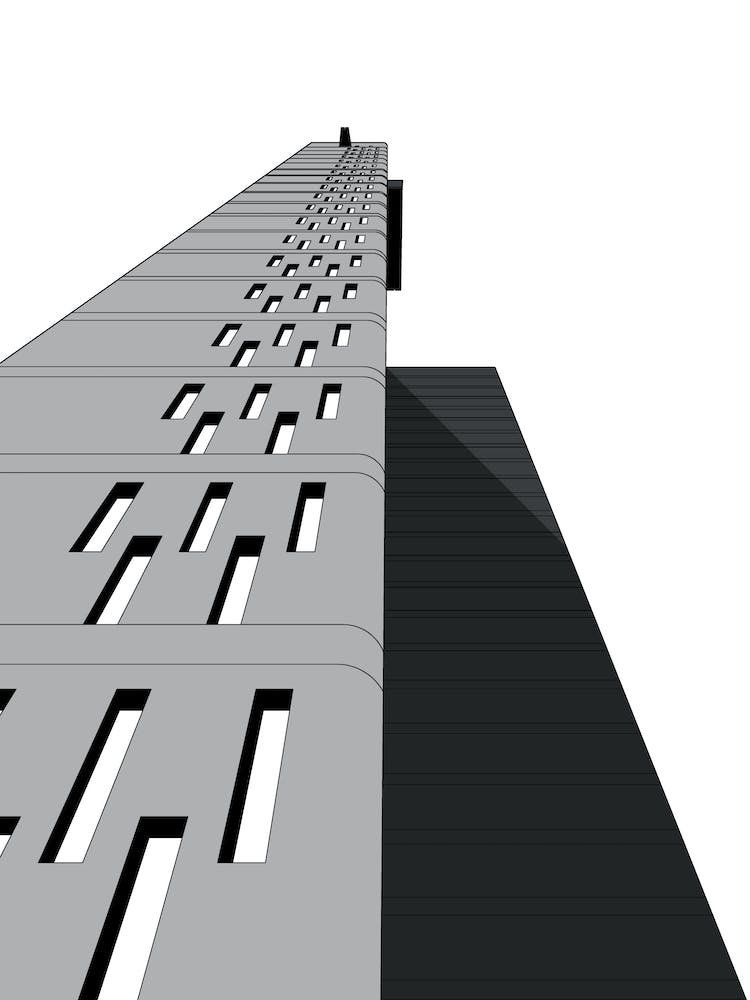 Balfron Tower, Black and White