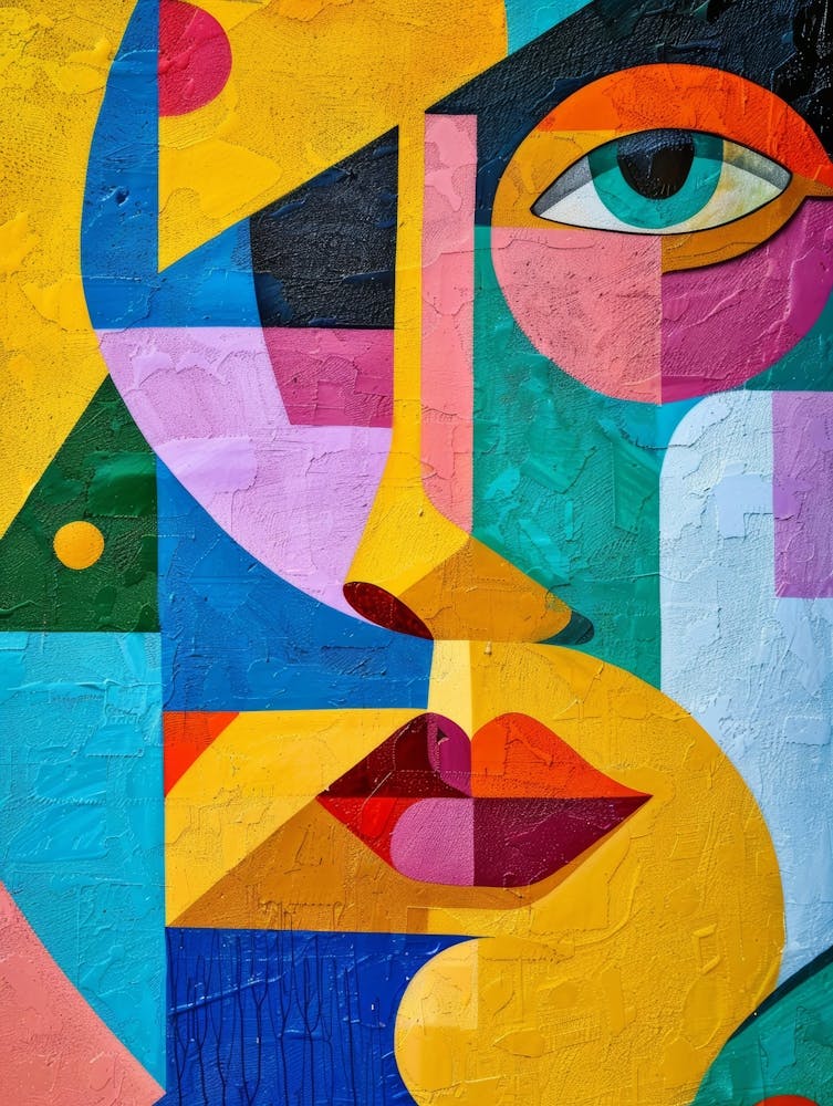 Abstract Of A Woman'S Face 25