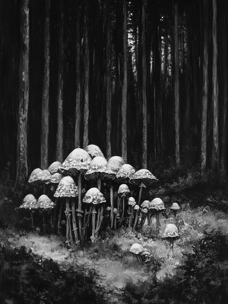 Mushrooms In The Forest 1
