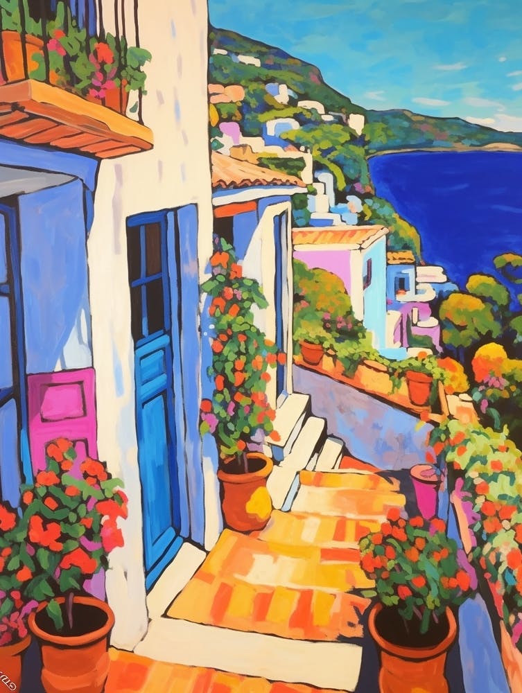 Capri Italy 2 Fauvist Painting