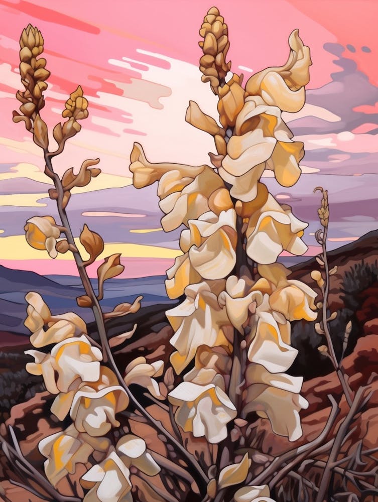 Snapdragon 2 Flower Painting