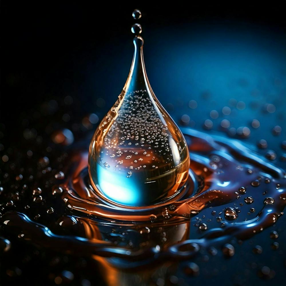 Firefly Hyper Realistic Sweet Tear On A Dark Background 67309