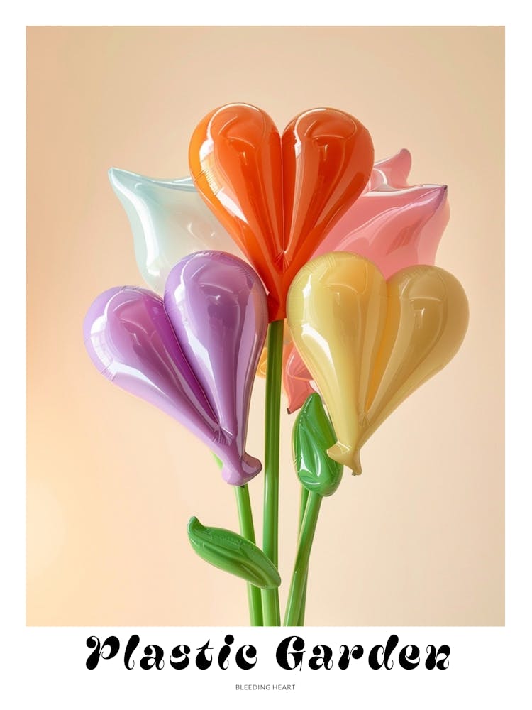 Dreamy Inflatable Flowers Poster Bleeding Heart 2