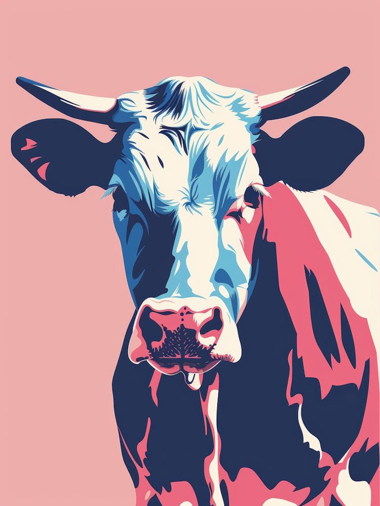 Cow Canvas Art 4