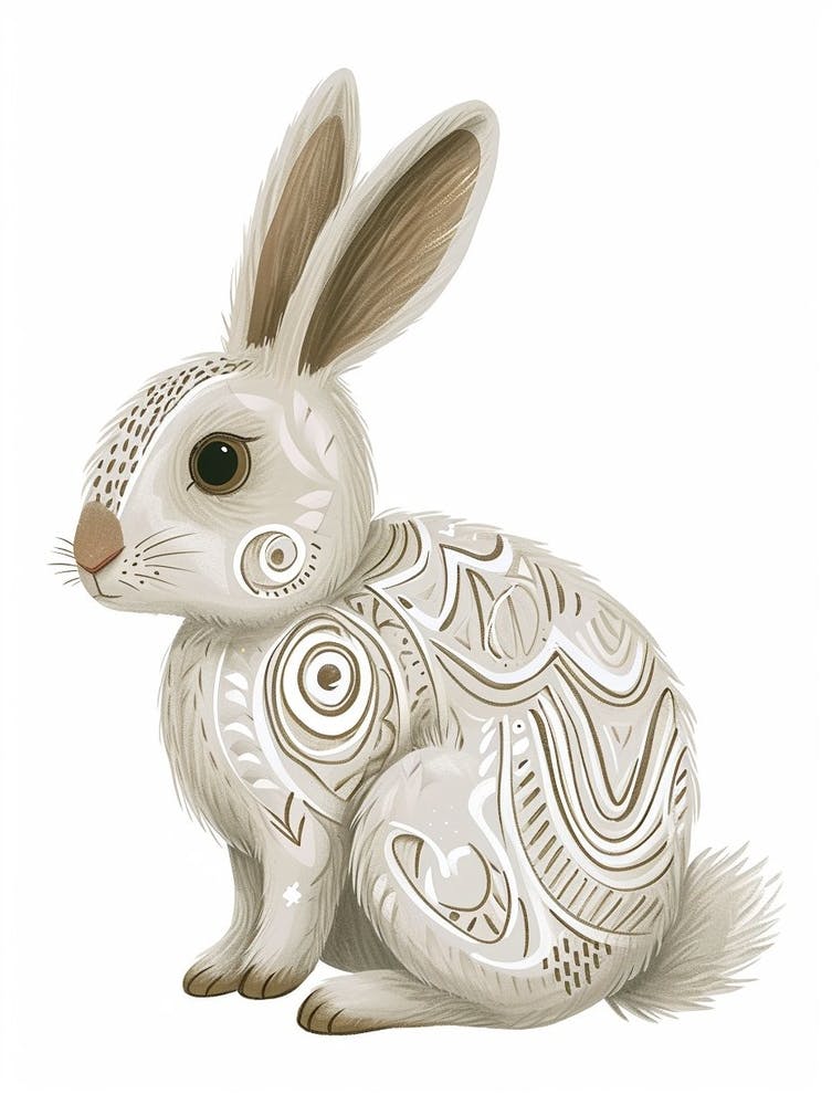 New Zealand Rabbit Kids Illustration 3