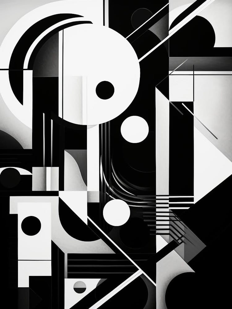 Exploration Abstract Black And White 2