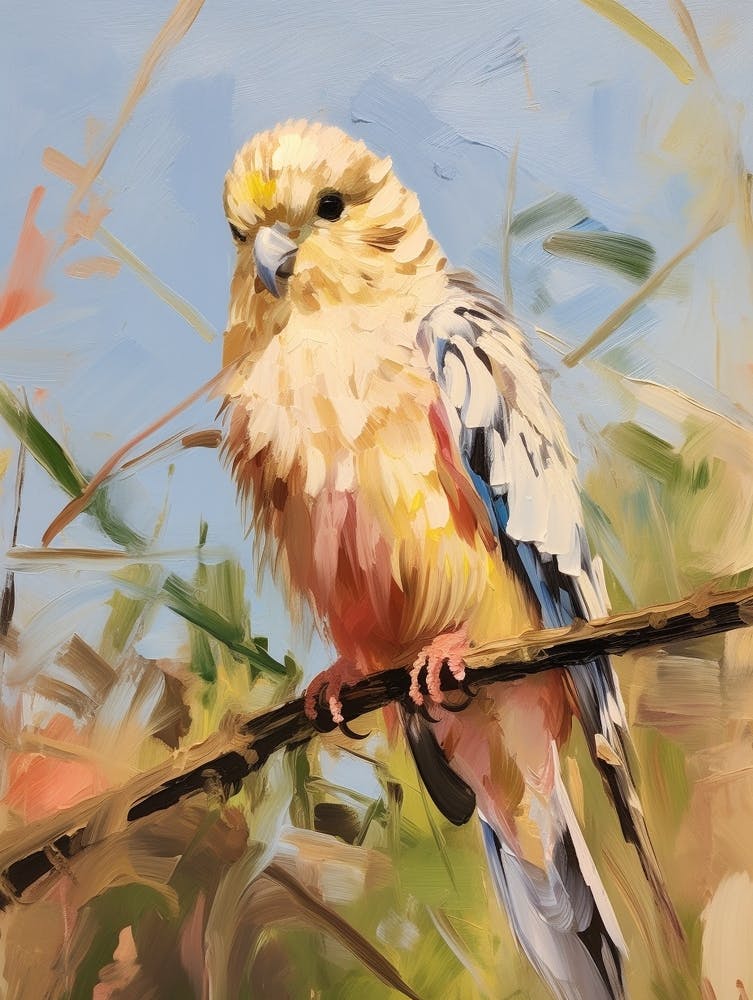 Bird Painting Budgerigar 1