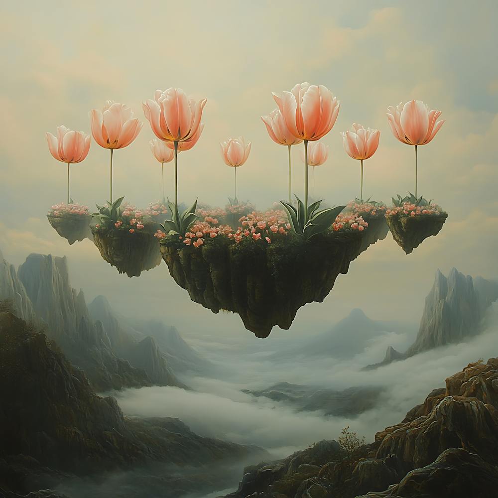 Dutch Surrealist Tulip Dreamscape