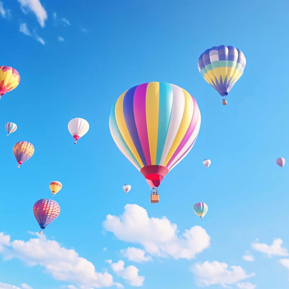 Hot Air Balloons In The Sky 1