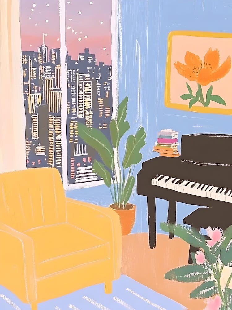 Piano In The Living Room 1