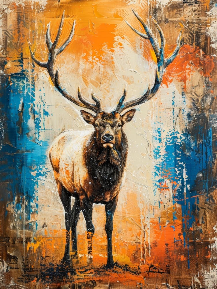 Elk painting 4