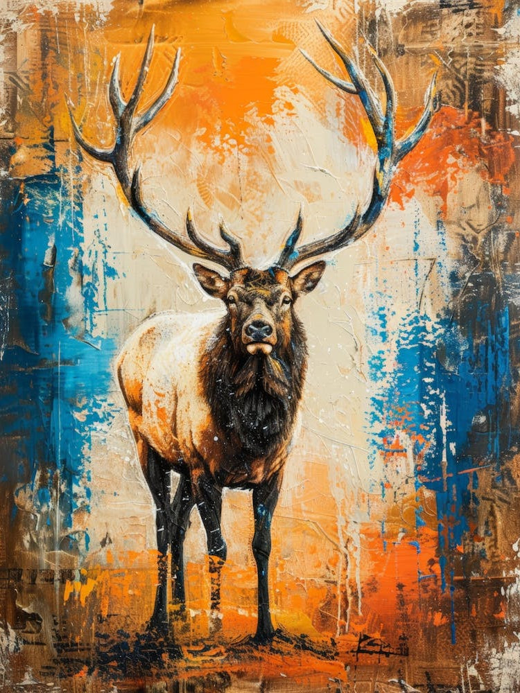 Elk painting 4
