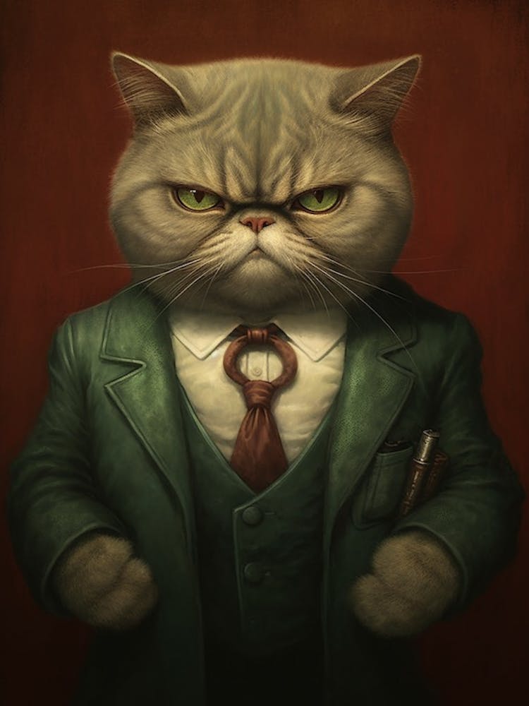 Gangster Cat Exotic Shorthair Cat 2