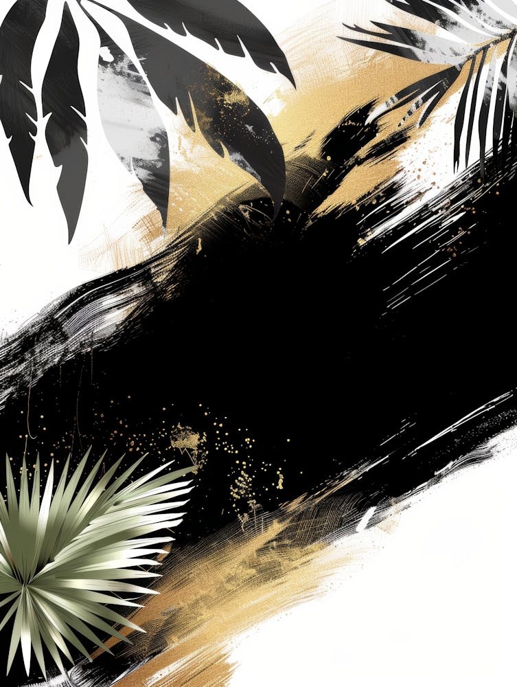 Abstract Tropical Painting