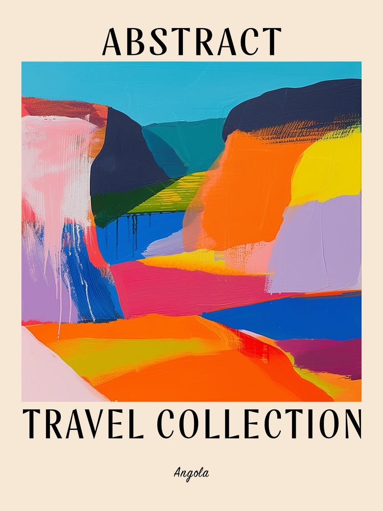 Abstract Travel Collection Poster Angola 4