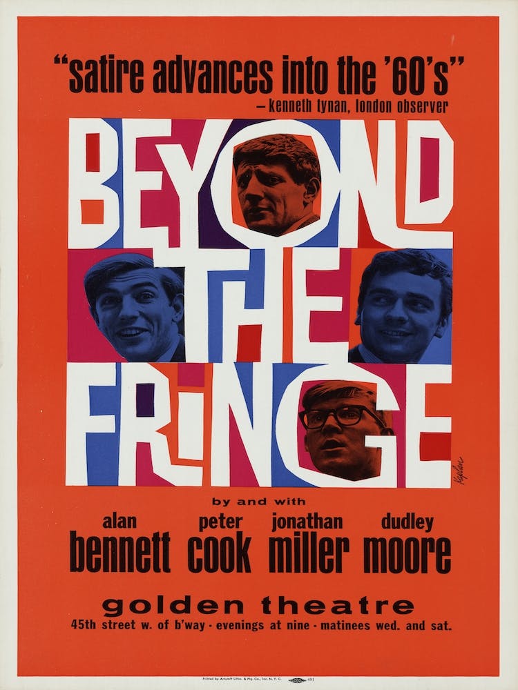 Beyond The Fringe Theatre Poster 1962