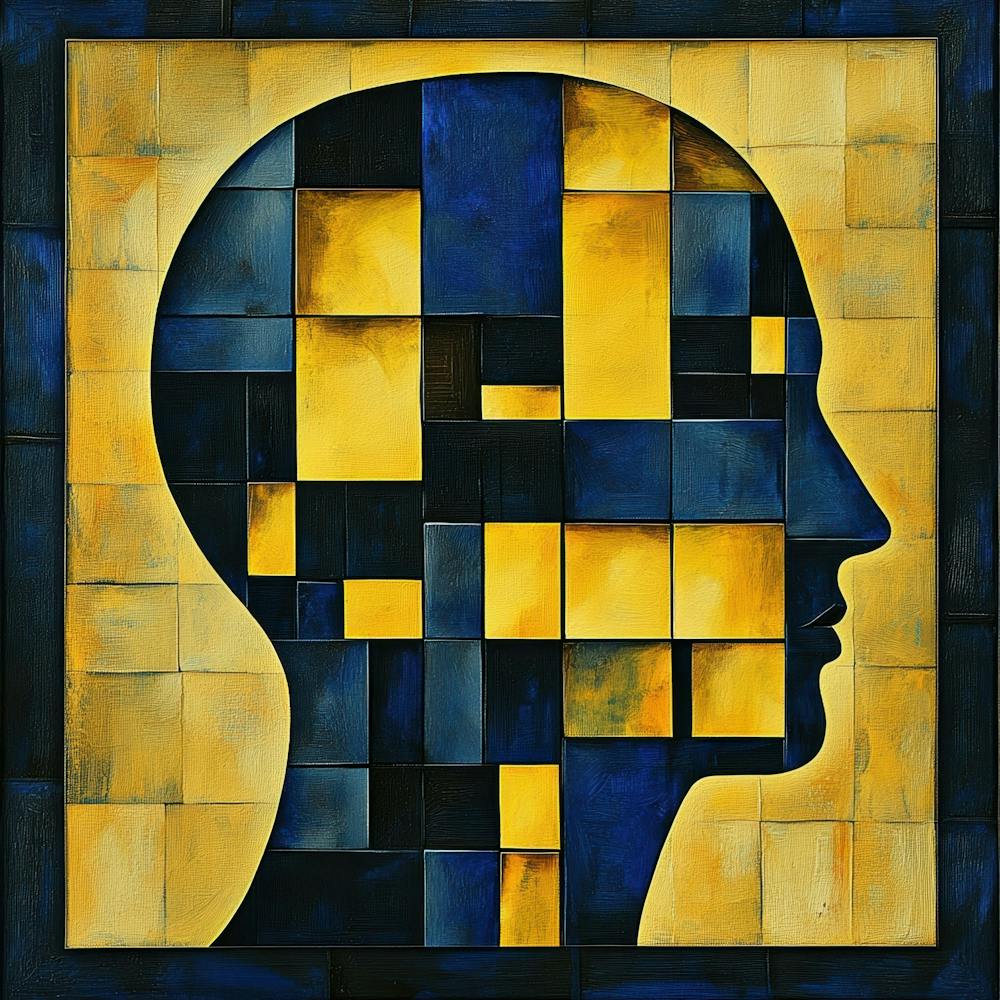 Head With Squares