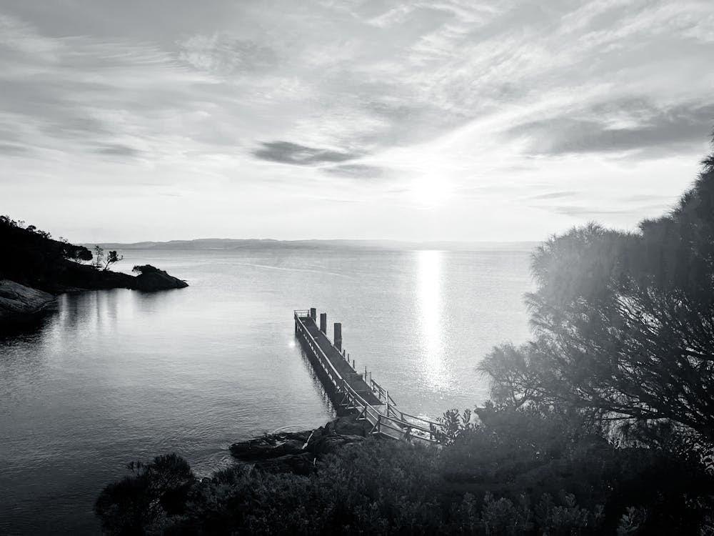 Black And White Pier Tasmania