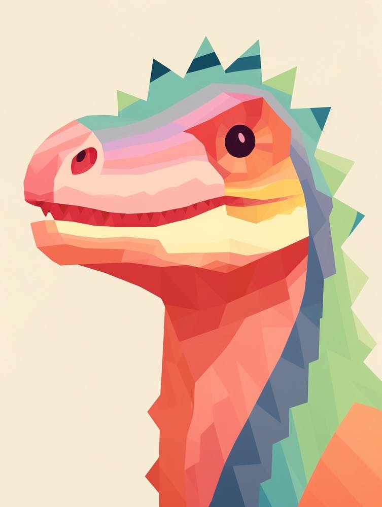 Colourful Dinosaur Alioramus