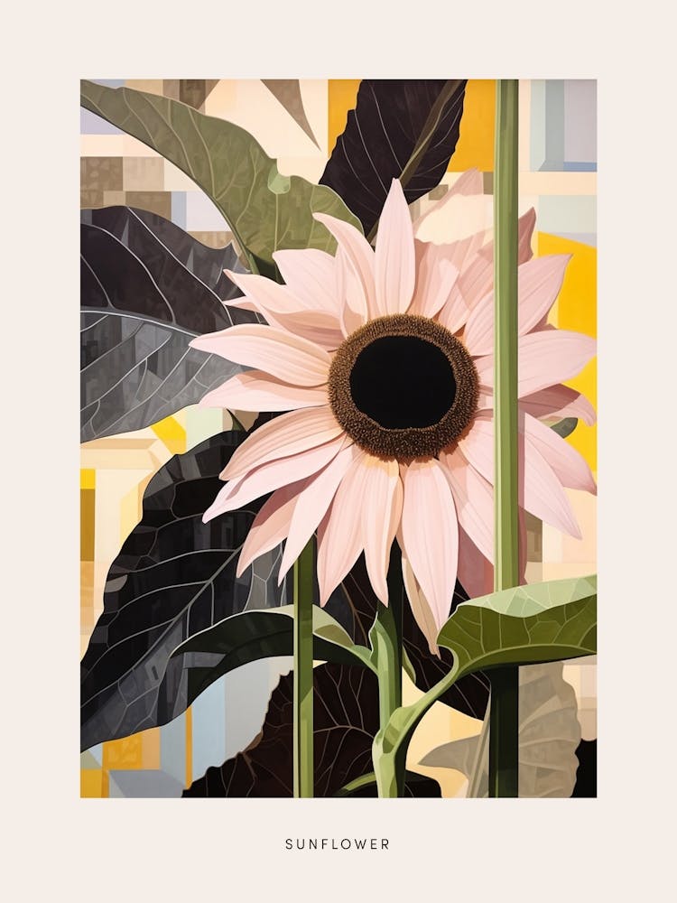 Flower Illustration Sunflower 3 Poster