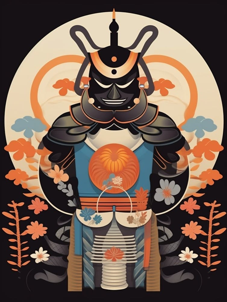 Japanese Samurai Illustration 13