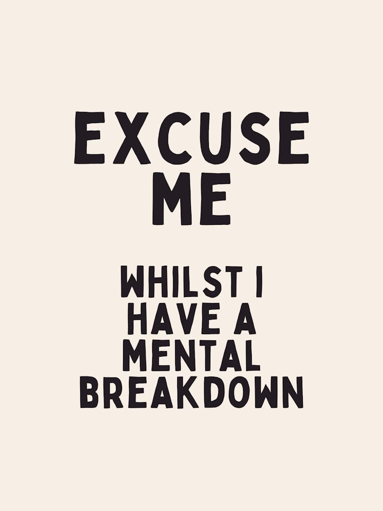 Excuse Me | Black and Cream