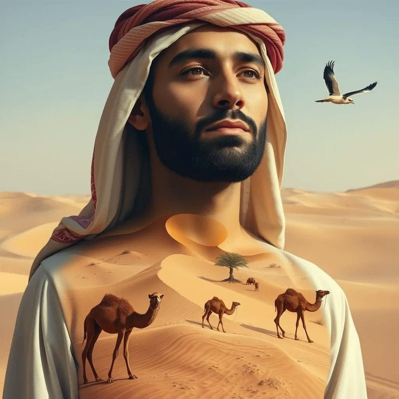 Arabic Man In The Desert