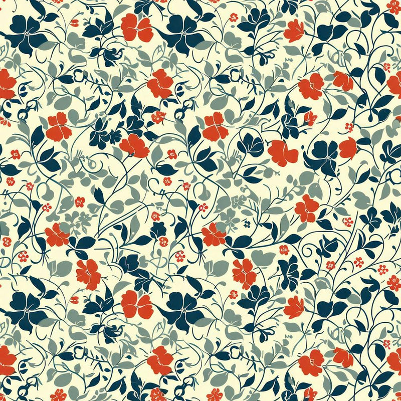 Tulip Tide London Fabrics Floral Pattern 1