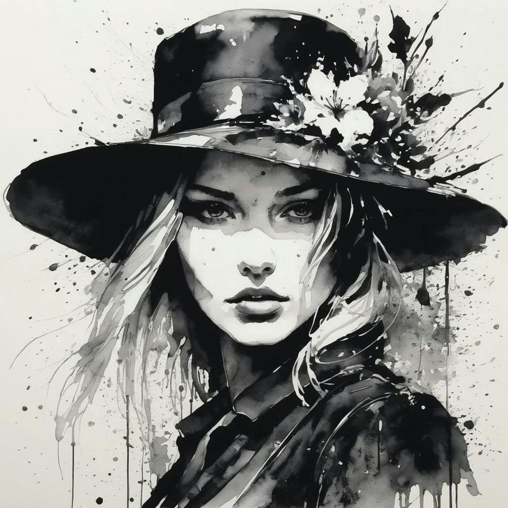 Portrait Of A Woman In A Hat