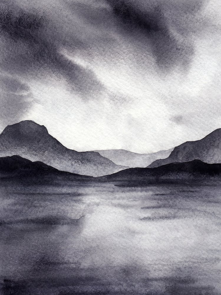 Mountains Monochrome