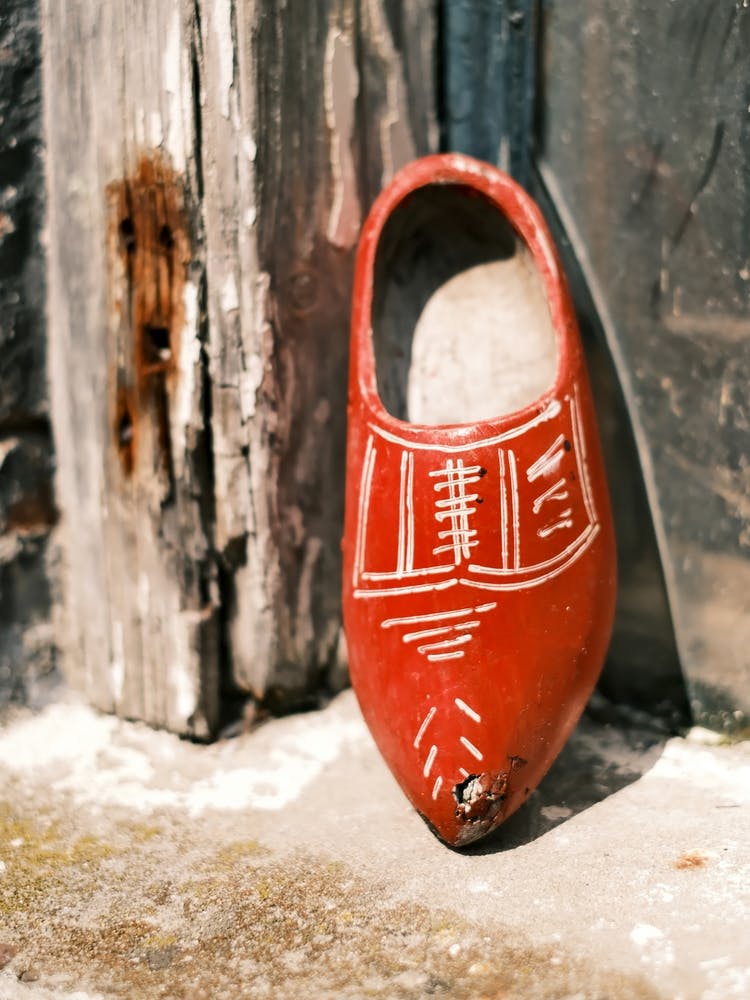 Wooden Red Clog // The Netherlands // Travel Photography